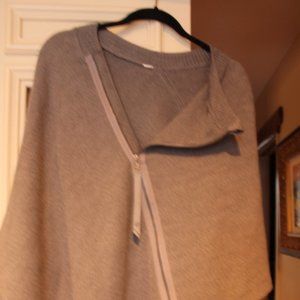 Grey Lululemon Poncho sweater with zipper